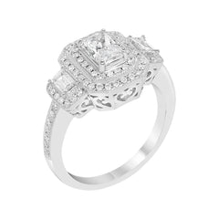 14K White Gold Diamond Semi-Mounting