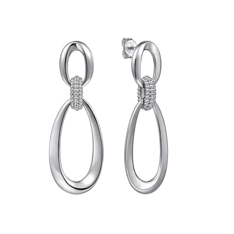 Sterling Silver Bujukan Drop Earrings