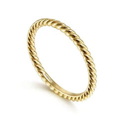 14K Yellow Gold Stackable Band