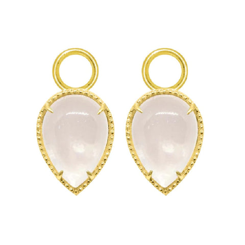 Vermeil and Rose Quartz Earring Charms