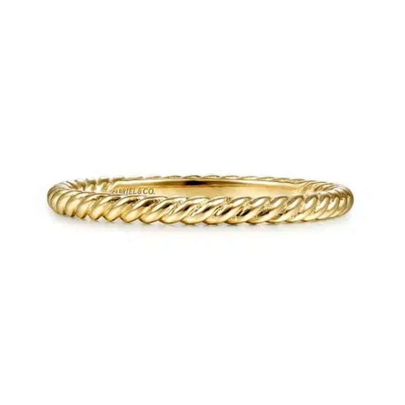 14K Yellow Gold Stackable Band