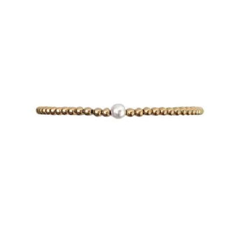 Karen Lazar Single Pearl Bracelet
