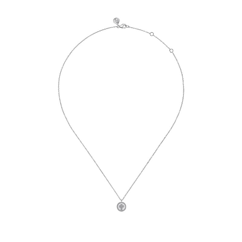 Sterling Silver and Diamond Necklace