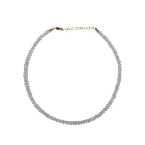 Karen Lazar Moonstone Necklace 16-18"