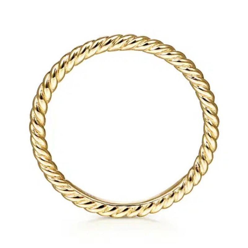 14K Yellow Gold Stackable Band