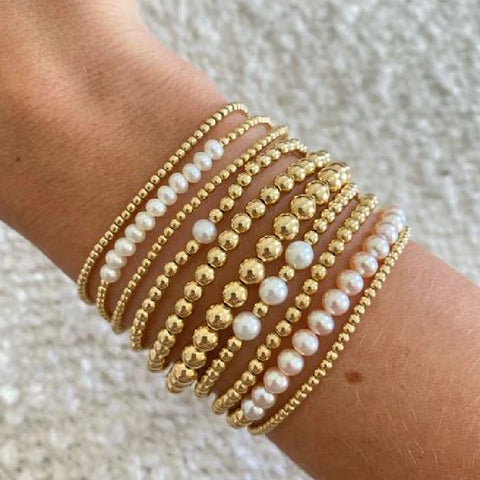 Karen Lazar Single Pearl Bracelet