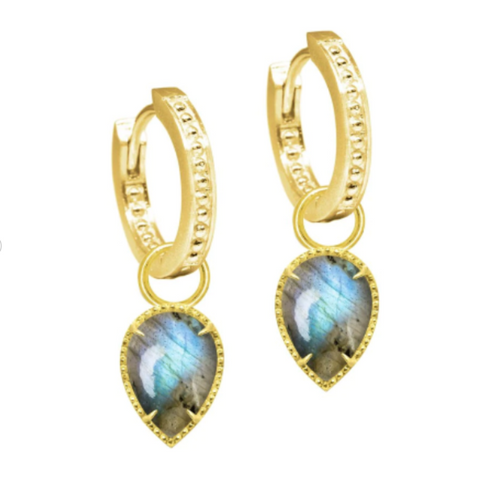 Vermeil Labradorite Earring Charms