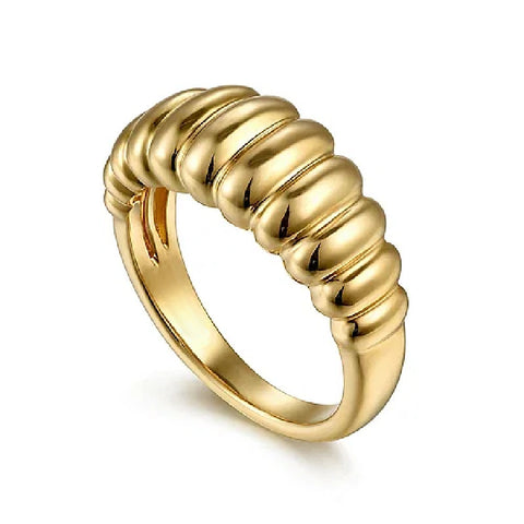 14K Yellow Gold Fashion Ring