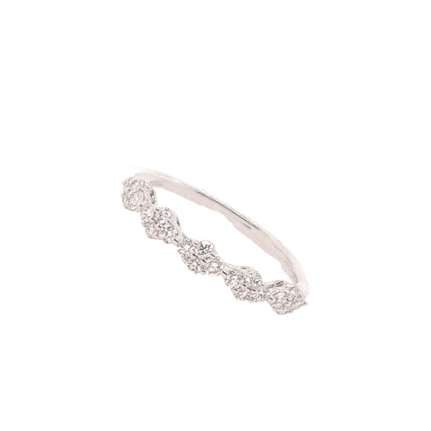 14K White Gold Diamond Ring