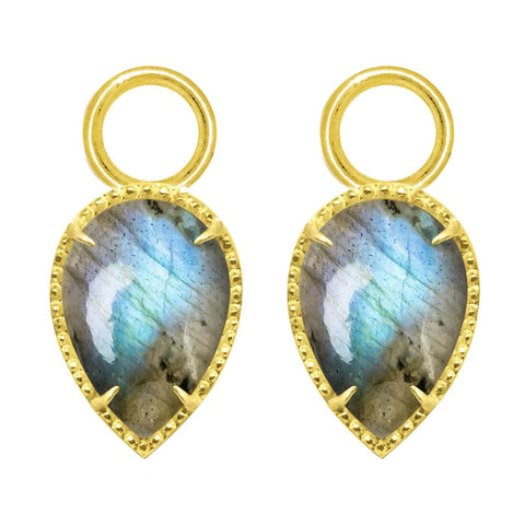 Vermeil Labradorite Earring Charms