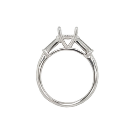 14K White Gold Diamond Semi-Mounting