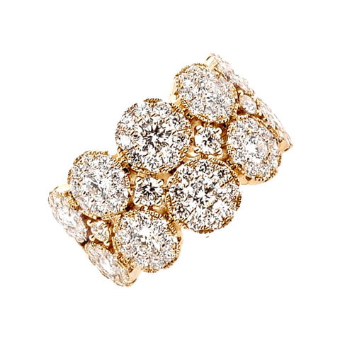 14K Yellow Gold Diamond Fashion Ring