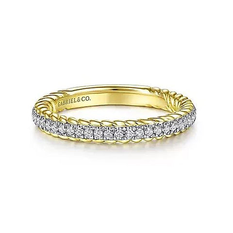 14K Yellow and White Gold Diamond Ring