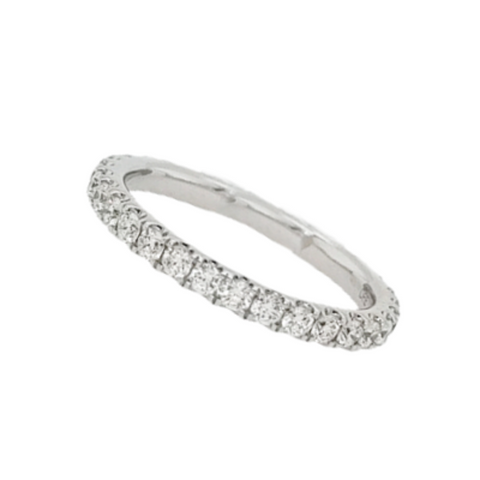 14K White Gold Diamond Eternity Band