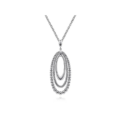 Sterling Silver Bujukan Drop Necklace