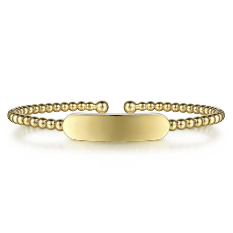 14K Yellow Gold Bujukan Cuff Bracelet