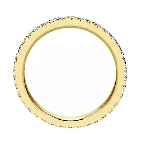 14K Yellow Gold Diamond Band