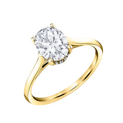 14K Yellow Gold Diamond Mounting Only