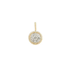 14K Yellow Gold Diamond Pendant