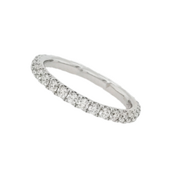 14K White Gold Diamond Eternity Band