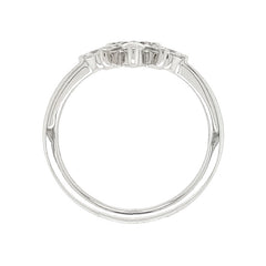14K White Gold Marquise Shaped Diamond Ring