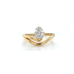 18K Yellow Gold Diamond Ring