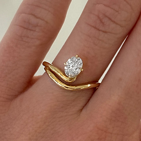 18K Yellow Gold Diamond Ring