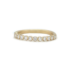 14K Yellow Gold Diamond Band