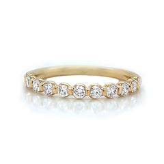 14K Yellow Gold Diamond Band