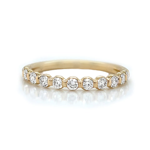14K Yellow Gold Diamond Band