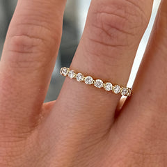 14K Yellow Gold Diamond Band