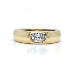 14K Yellow Gold Diamond Band