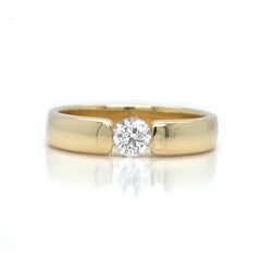 14K Yellow Gold Diamond Ring