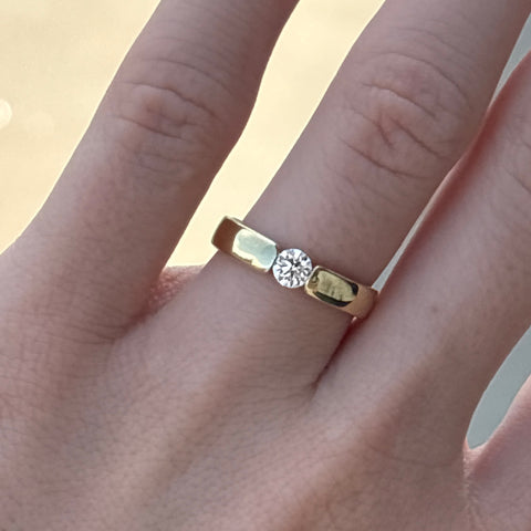 14K Yellow Gold Diamond Ring