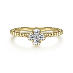 14K Yellow Gold Diamond Ring