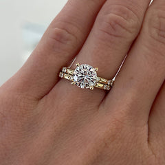 14k Yellow Gold Diamond Engagement Ring *Mounting Only