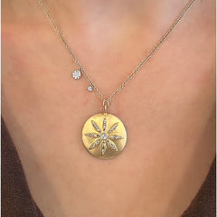 14K Yellow Gold Diamond Necklace