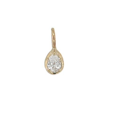 14K Yellow Gold Diamond Pendant