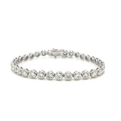 14K White Gold Diamond Tennis Bracelet