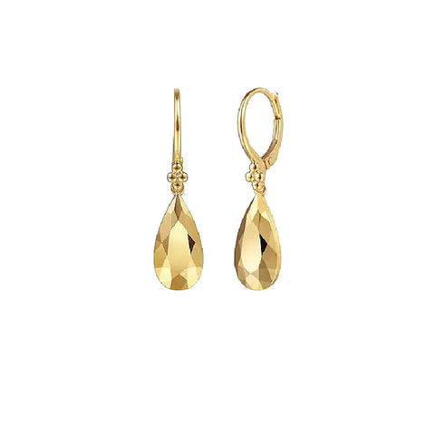 14K Yellow Gold Dangle Earrings