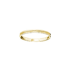 14K Yellow Gold Milgrain Band Size 5.5