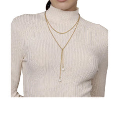 14K Yellow Gold Freshwater Pearl Necklace