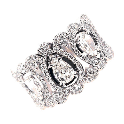 14K White Gold Christopher Designs of New York Diamond Ring