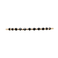 Karen Lazar Black Spinel Bracelet 6.5"