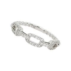 14K White Gold Diamond Ring