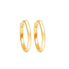Vermeil Huggie Style Hoop Earrings