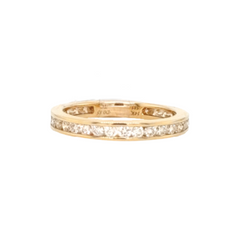 14K Yellow Gold Diamond Eternity Band