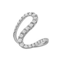 14K White Gold Diamond Fashio Ring