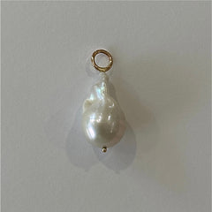 14K Yellow Gold Baroque Pearl Pendant
