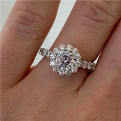 18K White Gold Christopher Designs of New York Diamond Semi-Mounting Only